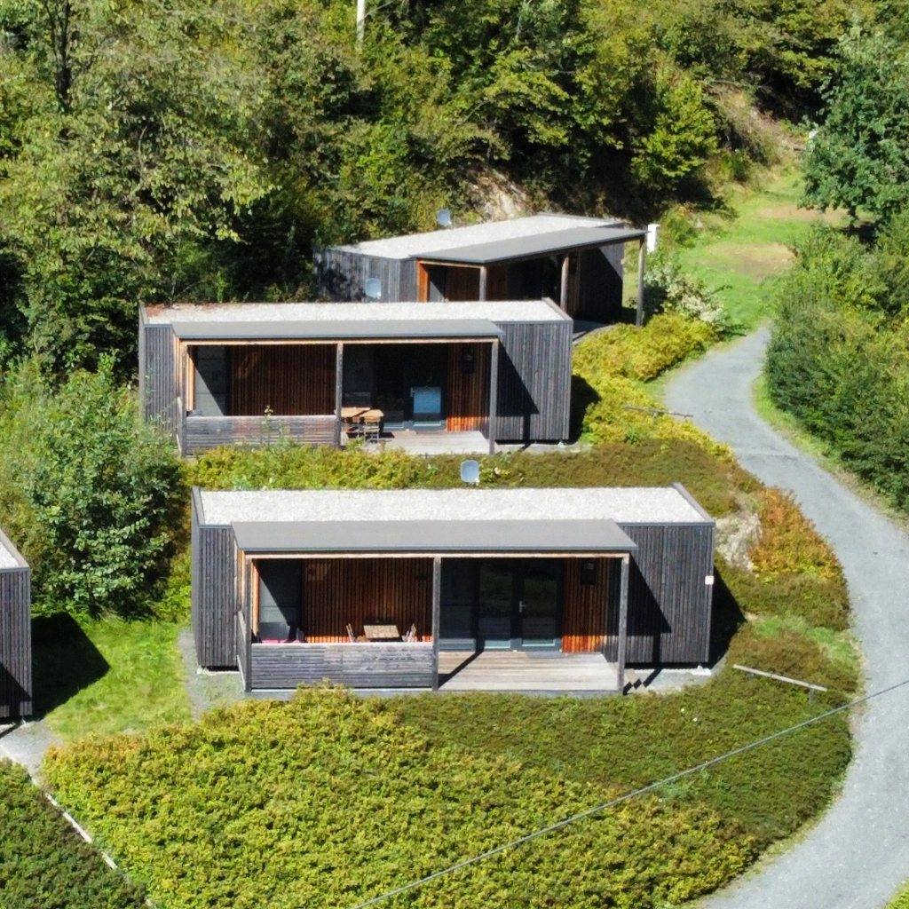 Wood Cubes von oben mit Terrassen